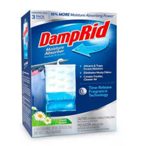DAMP RID FG83FSSB  14.4 OZ FRESH SCENT MOISTURE ABSORBER HANGING BAG 3-PACK