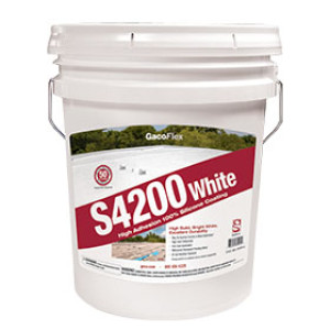 GACO S4200-5 GACOFLEX HIGH ADHESION 100% SILICONE ROOF COATING WHITE