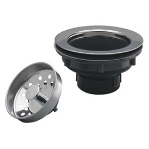 PLUMB PAK PP66-5 STRAINER PLASTIC WITH STAINLESS STEEL RIM 3.5" DIAMETER