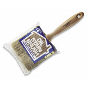 WOOSTER DIY 4052 4" OIL STAIN BRUSH WHITE CHINA BRISTLE SQUARE TRIM