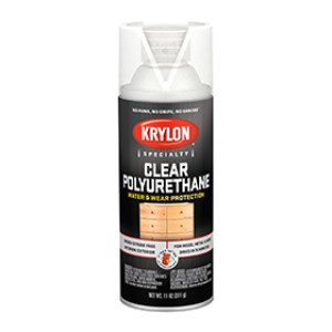 KRYLON K07006777 7006 POLYURETHANE CLEAR SATIN WOOD FINISH SPRAY PAINT 11 OZ