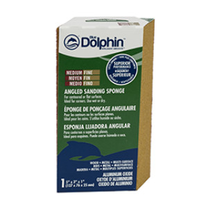 BLUE DOLPHIN MFA-10 MEDIUM/FINE 5" X 3" X 1" DUAL ANGLE SANDING SPONGE 60/100