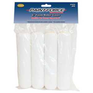 PAINT-FORCE 37472 6" X 3/8" FOAM ROLLER REFILL (4PK)