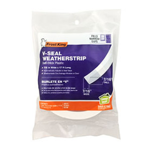 FROST KING M13WH 11516 7/8" X 17' V-SEAL WEATHERSTRIP WHITE