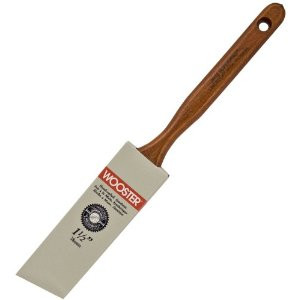 WOOSTER SUPER/PRO LINDBECK J4112 1-1/2" GOLD NYLON/SABLE POLY ANGLE SASH BRUSH