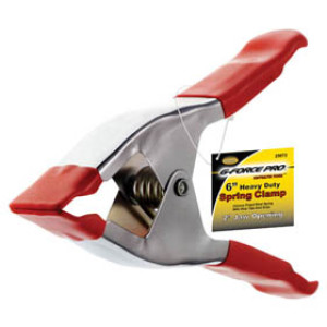 G-FORCE 25072 6" HEAVY DUTY CHROME PLATED SPRING CLAMP 2" JAW OPENING