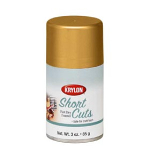 KRYLON KSCS029 3 OZ SHORT CUTS GOLD LEAF HOBBY PAINT FAST DRY ENAMEL