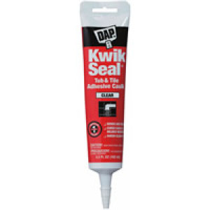 DAP 18008 KWIK SEAL 5.5 OZ CLEAR TUB & TILE ALL PURPOSE ADHESIVE CAULK