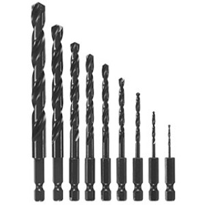 BOSCH BL9IM 9PC IMPACT TOUGH BLACK OXIDE DRILL BIT SET