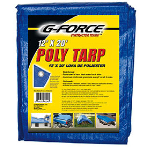 G-FORCE 90240 12' X 20' BLUE ALL PURPOSE TUFF TARPAULIN