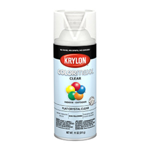 KRYLON K05547007 COLORMAXX PAINT + PRIMER FLAT CRYSTAL CLEAR 11 OZ IN-OUTDOOR