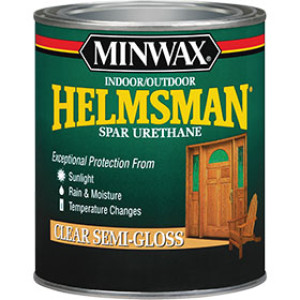 MINWAX HELMSMAN 63210444 SEMI-GLOSS INDOOR/OUTDOOR SPAR URETHANE