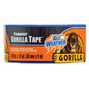GORILLA GLUE 110418 1.88" X 10 YD ALL WEATHER BLACK TAPE