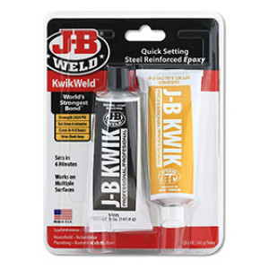 J-B WELD 8271 5 OZ KWIKWELD COLD WELD EPOXY PRO SIZE 2-TWIN TUBES BLISTER PACK