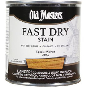 OLD MASTERS 61116 SPECIAL WALNUT FAST DRY WOOD STAIN 1/2 PINT