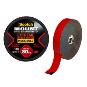 3M SCOTCH-MOUNT 414H-LONG-DC 1" X 400" EXTREME DOUBLE-SIDED MOUNTING TAPE MEGA