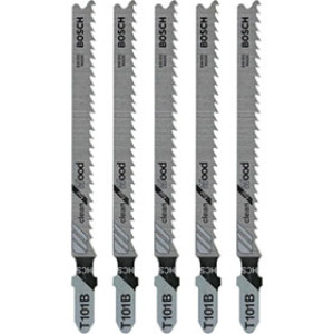 BOSCH T101B 4" 10TPI HIGH CARBON STEEL SHANK JIGSAW BLADE 5 PACK