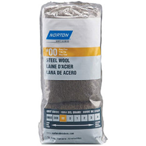 NORTON 68114 GRADE 2/0 VERY FINE STEEL WOOL 12 PAD LOAF (#00)