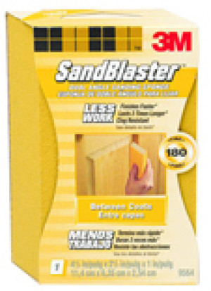 3M 9562 SANDBLASTER DUAL ANGLE 150 GRIT SANDING SPONGE 4-1/2" X 2-1/2" X 1"