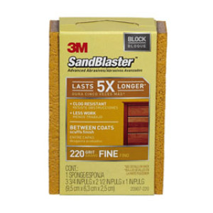 3M 20907-220 SANDBLASTER 220 GRIT SANDING SPONGE