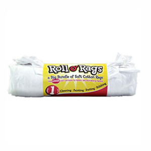 INTEX 6300-01 1LB ROLL O'RAGS WHITE COTTON KNIT