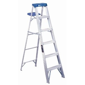 LOUISVILLE LADDER AS2106 6' TYPE I ALUMINUM STEPLADDER 250LB RATING