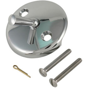 PLUMB PAK PP826-1 FACE PLATE TRIP LEVER WITH SCREWS & PIN CHROME PLATED