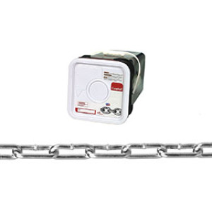 CAMPBELL 0332426 2/0 STRAIGHT LINK COIL CHAIN ZINC PLATED 225' SQUARE PAIL