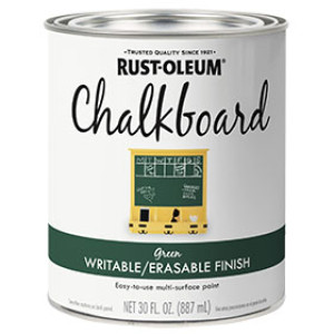 RUST-OLEUM SPECIALTY 206438 30 OZ CHALKBOARD GREEN FINISH LATEX PAINT