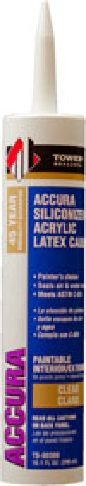 TOWER TS-00300 CLEAR ACCURA ACRYLIC LATEX CAULK