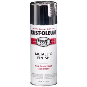 RUST-OLEUM BRIGHT COAT 7718830 11 OZ INTERIOR METALLIC GLOSS CHROME PAINT