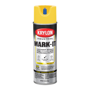 KRYLON K00730108 APWA SAFETY YELLOW MARK-IT S/B INVERTED MARKING PAINT