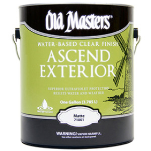 OLD MASTERS 71001 ASCEND MATTE EXTERIOR WATER-BASED CLEAR WOOD FINISH GALLON