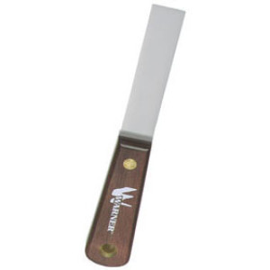 WARNER TOOL 604 3/4" FULL FLEXIBLE PUTTY KNIFE CARBON STEEL ROSEWOOD HANDLE