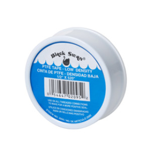 BLACK SWAN 02095 1/2" X .520" WHITE LOW DENSITY PTFE TAPE