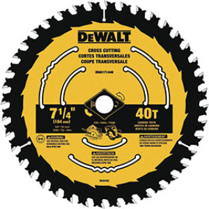 DEWALT DWA171440 7 1/4" 40T CIRCULAR SAW BLADES BLISTER