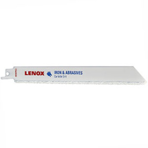 LENOX 20576 800RG 8" X 3/4" MEDIUM CARBIDE GRIT RECIPROCATING SAW BLADE 2-PACK