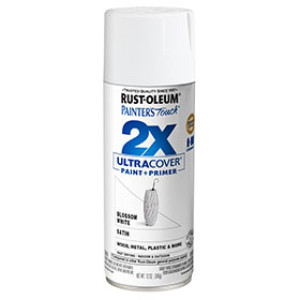 RUST-OLEUM 2X PAINTER'S TOUCH 249843 ULTRA COVER ENAMEL SATIN BLOSSOM WHITE