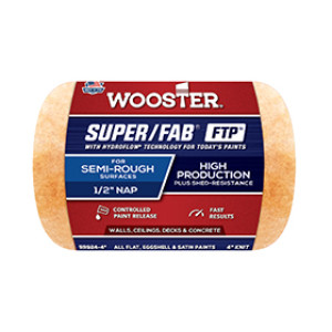 WOOSTER SUPER/FAB FTP RR924-4 4" X 1/2" GOLDEN YELLOW KNIT ROLLER COVER