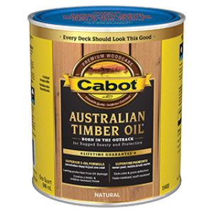 CABOT 19400.005 NATURAL AUSTRALIAN TIMBER OIL WOOD FINISH VOC OIL MODIFIED