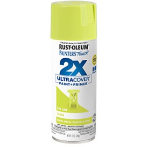 RUST-OLEUM 2X PAINTER'S TOUCH 334036 ULTRA COVER ENAMEL GLOSS KEY LIME