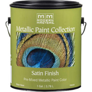 MODERN MASTERS ME190-GAL STATUARY BRONZE SATIN METALLIC PAINT SEMI-OPAQUE