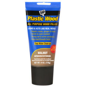 DAP 00584 PLASTIC WOOD 6 OZ SQUEEZE TUBE WALNUT LATEX FILLER