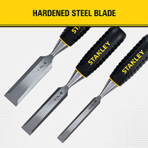 STANLEY STHT16727 WOOD CHISEL SET (3PC) - (1) 1/2" , 3/4", 1" CHISEL