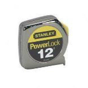 STANLEY 33-212 POWERLOCK 12' X 1/2" TAPE MEASURE - METAL
