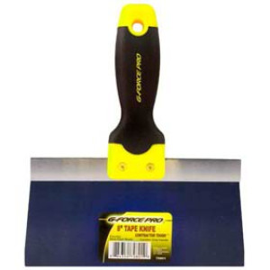 G-FORCE 70801 8" FLEXIBLE BLUE STEEL TAPE KNIFE ERGO GRIP HANDLE