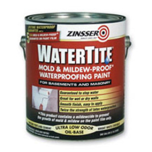 ZINSSER WATERTITE 5000 MOLD & MILDEW-PROOF WATERPROOFING PAINT OIL-BASE