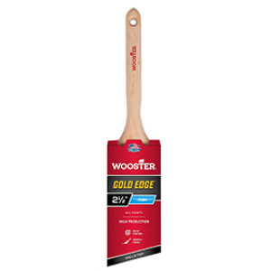 WOOSTER GOLD EDGE 5231 2-1/2" POLYESTER ANGLE SASH BRUSH EXTRA FIRM FILAMENT