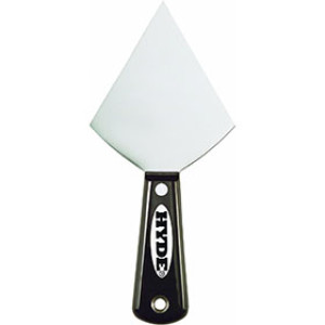 HYDE 02700 3-1/2" BLACK & SILVER DRYWALL POINTING KNIFE HI CARBON STEEL BLADE
