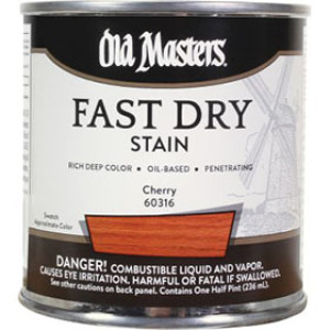 OLD MASTERS 60316 CHERRY FAST DRY WOOD STAIN 1/2 PINT